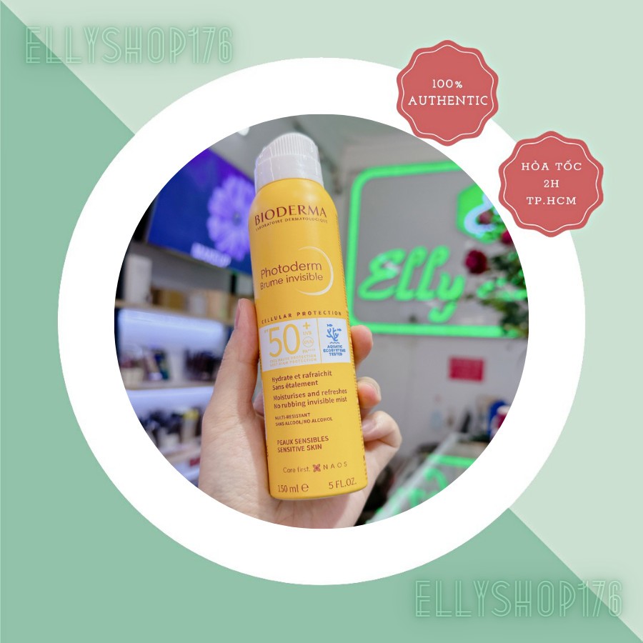 Xịt Chống Nắng Bioderma Photoderm Brume Invisible Spf 50+ 150ml